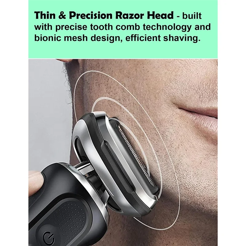 B01C-73S Shaver Head For Braun S5 S6 Razors, 6072Cc, 6090Cc, 6020S, 6040C, 5035S, 5020S, 5050Cs Razor Blade - Image 3