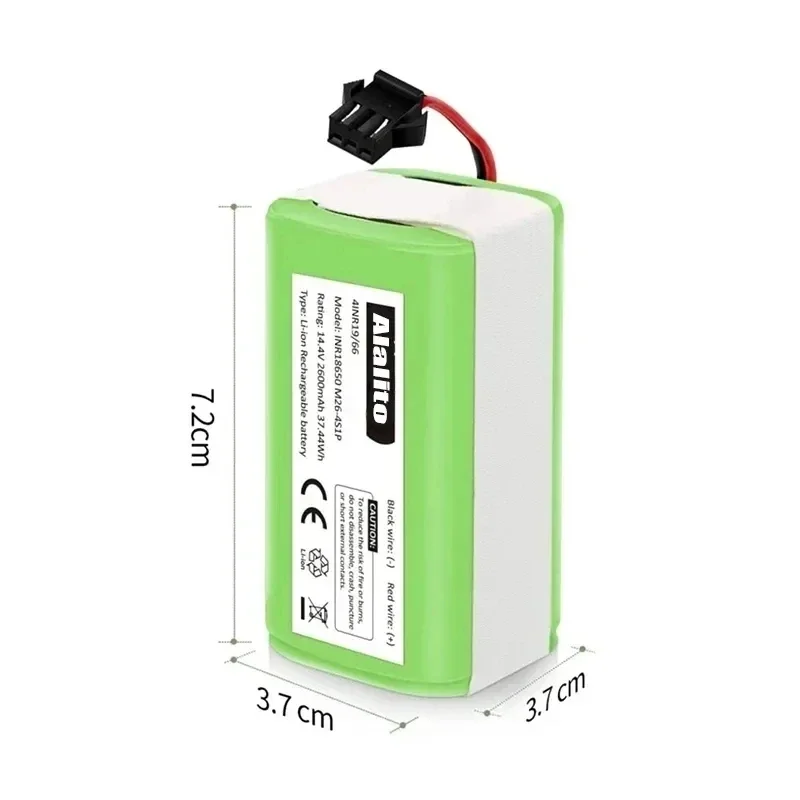 NEW Li-ion Battery 14.4V 9800mAh for for Conga 990 1090 Tesvor X500 Ecovacs Deebot N79 N79S DN622 Eufy RoboVac 11 11S RoboVac 30