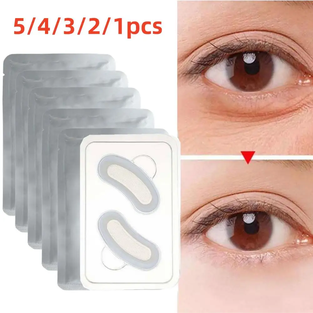 1/2/3/4/5Pair-Hyaluronic Acid Microneedle Eye Patches Wrinkle Dark Deep Circle Moisturizing Lines Fading Anti Fine Anti-aging