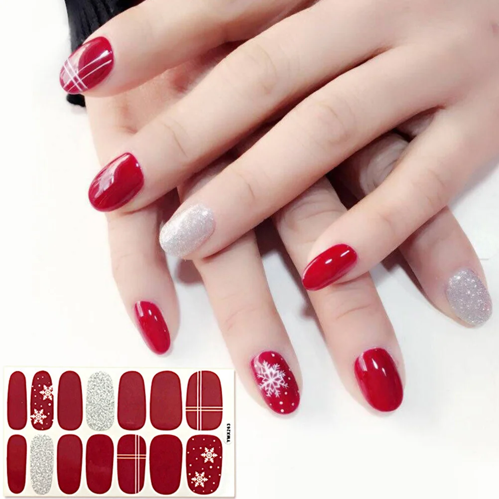 

8 Sheets Christmas Manicure Sticker Nail Stickers Halloween Decals for Child