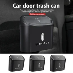 Car Trash Can Portable Waterproof Garbage Box Accessories For Lincoln Navigator MKZ MKX MKC MKT Continental Nautilus