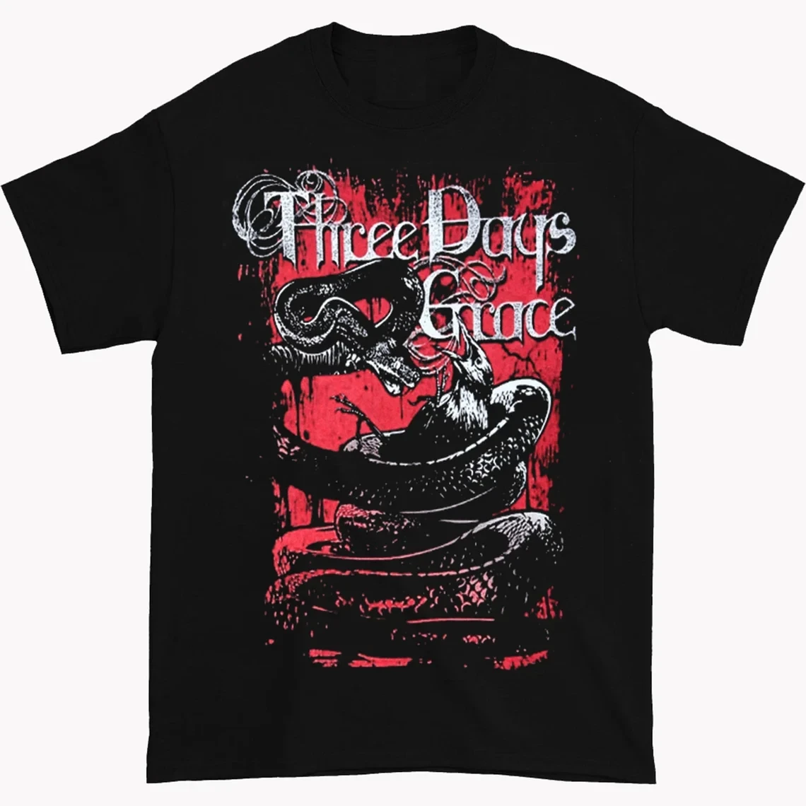 Three Days Grace Band 2023 Tour T-shirt Fan Gift Men's and Women's T-shirt Casual Daily Outdoor Printed Commemorative T-shirt