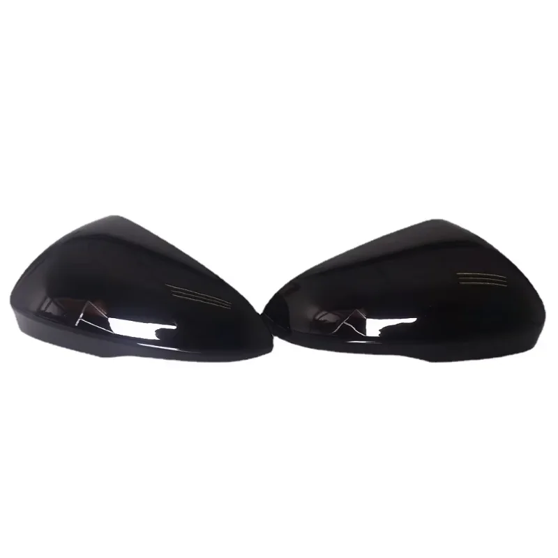 Pair Glossy Bright black Side Rearview Mirror Cover Caps For Ford Focus MK4 2019 2020 2021 2022 LHD RS Styling Replacement Shell
