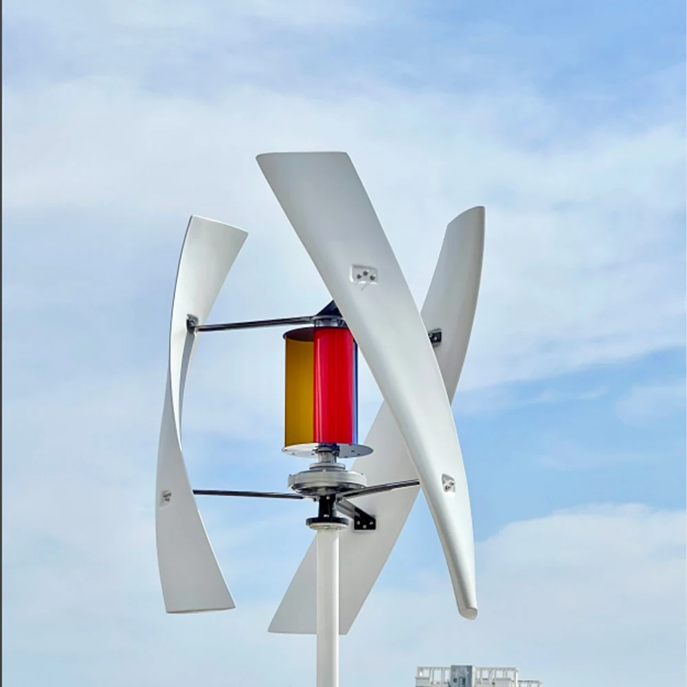 Vertical Axis Wind Power Generator 10000W 20000W Free Energy 48v 12v 24v Permanent Maglev Generator With Mppt Charge Controller