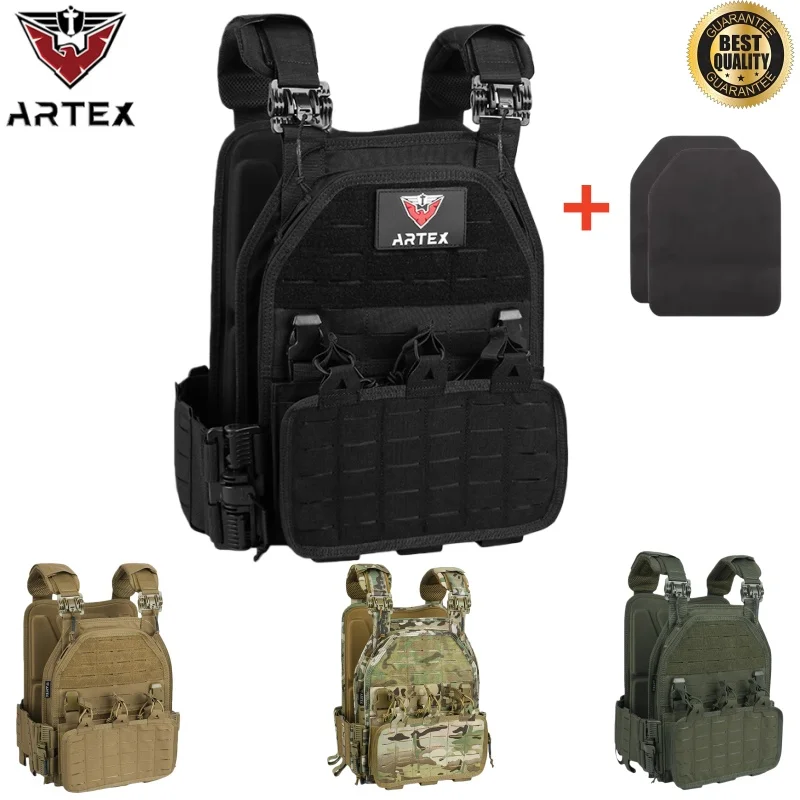 سترة تكتيكية خفيفة الوزن 6094 - نظام مولي سريع الفصل، معدات قتالية عسكرية من النايلون 1000D/LE/بقاء على قيد الحياة