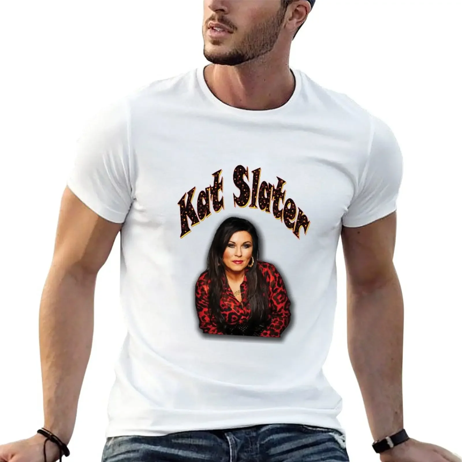 New kat slater T-Shirt customized t shirts graphic t shirts graphics t shirt Short sleeve tee men