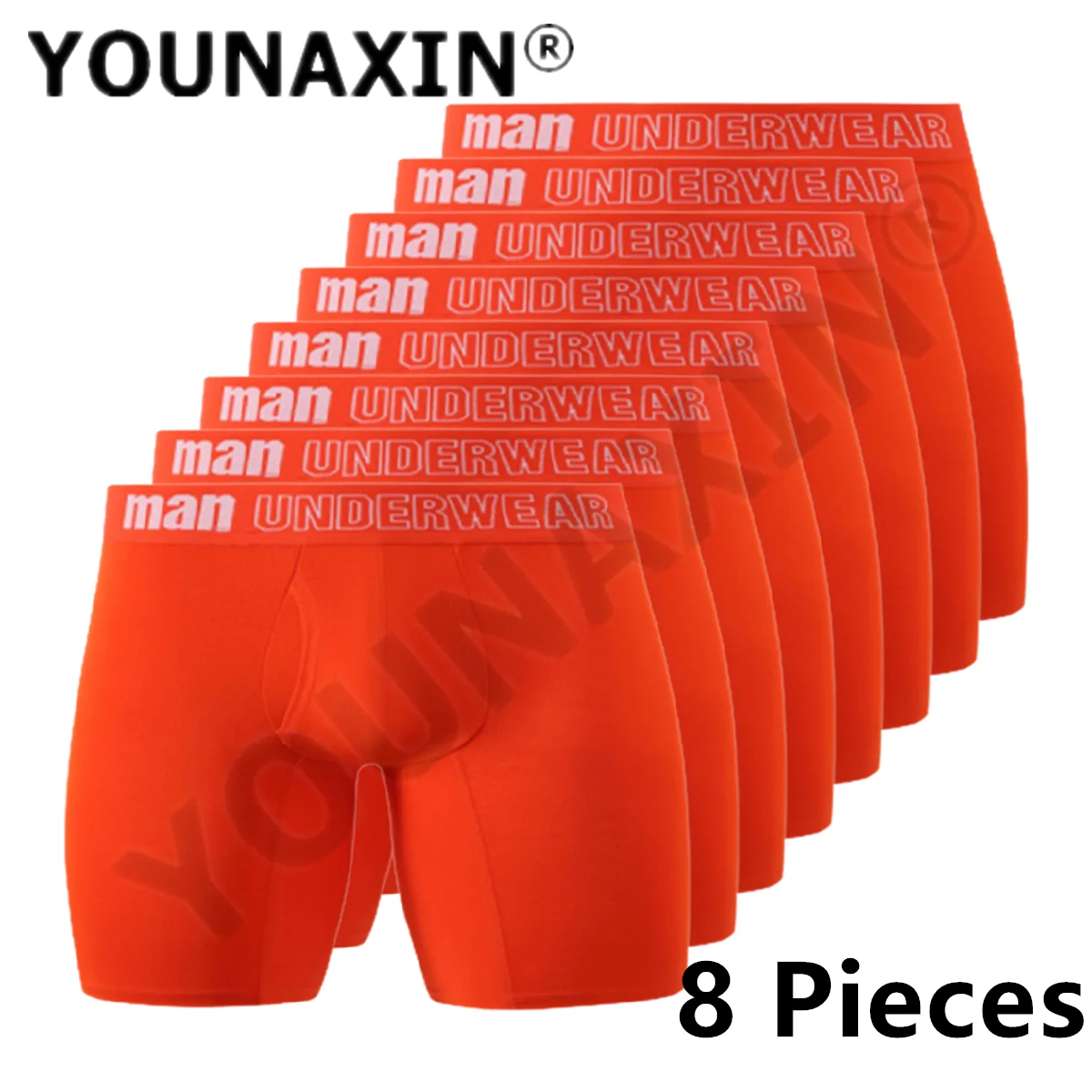 8 Pack Men Big Size Sport Underwear Crotch Opening White Boxers Briefs Sexy Panties Knickers Underpants Boy Undies Homme Trunks