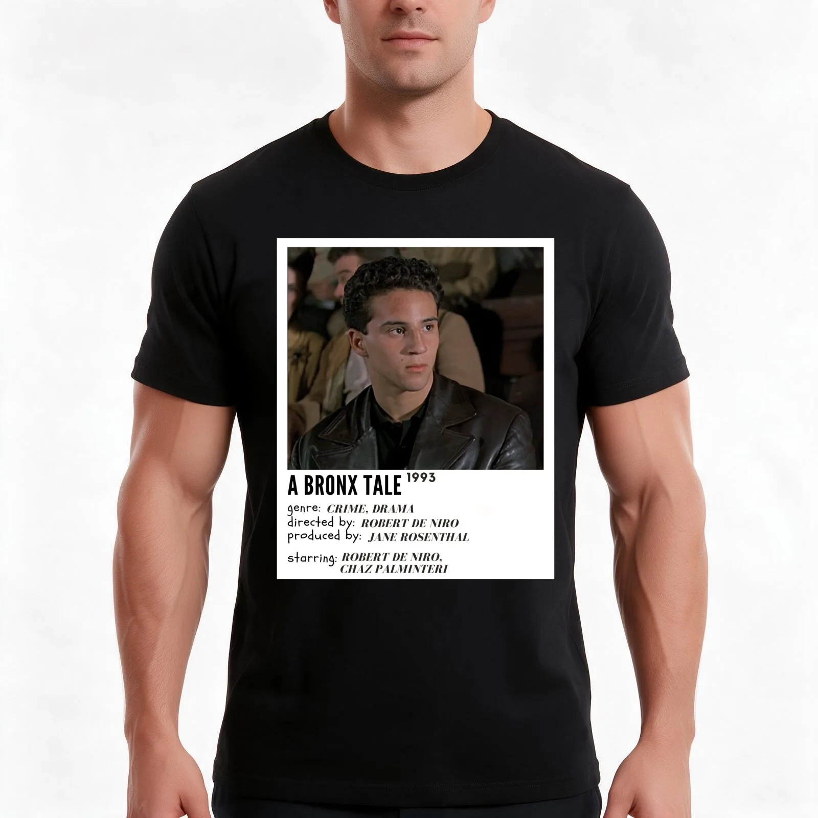 Mens My Favorite De Niro A Bronx Tale Cute Photographic T-Shirt, Summer Casual Cotton Tee, Oversized Streetwear Tops