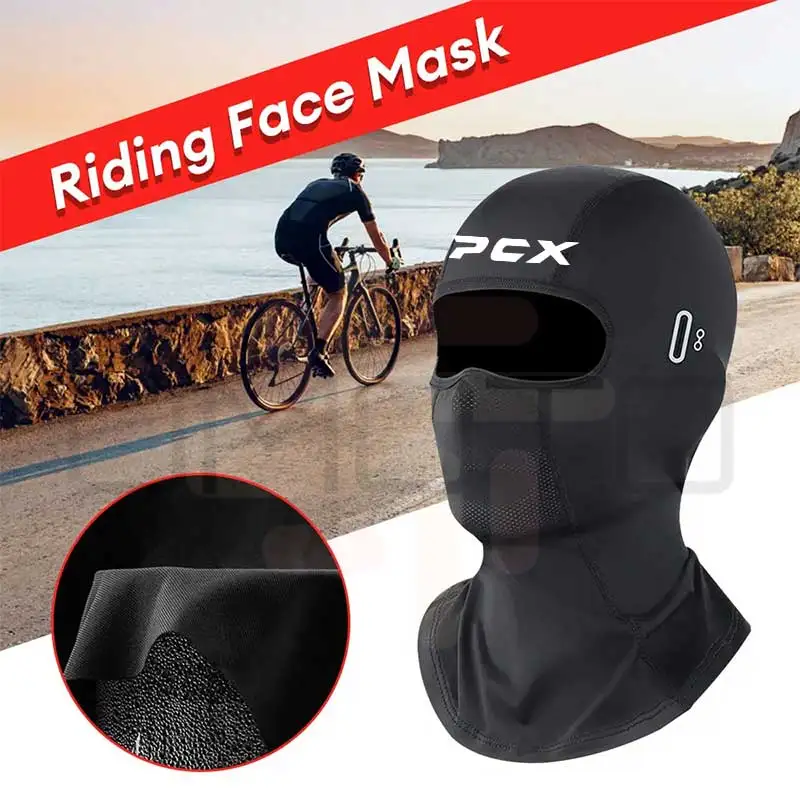 for HONDA PCX Outdoor Hood Bicycle Helmet Cycling Balaclava Hat Caps Men's Face Mask Motorcycle Lined Breathable Sun Protection