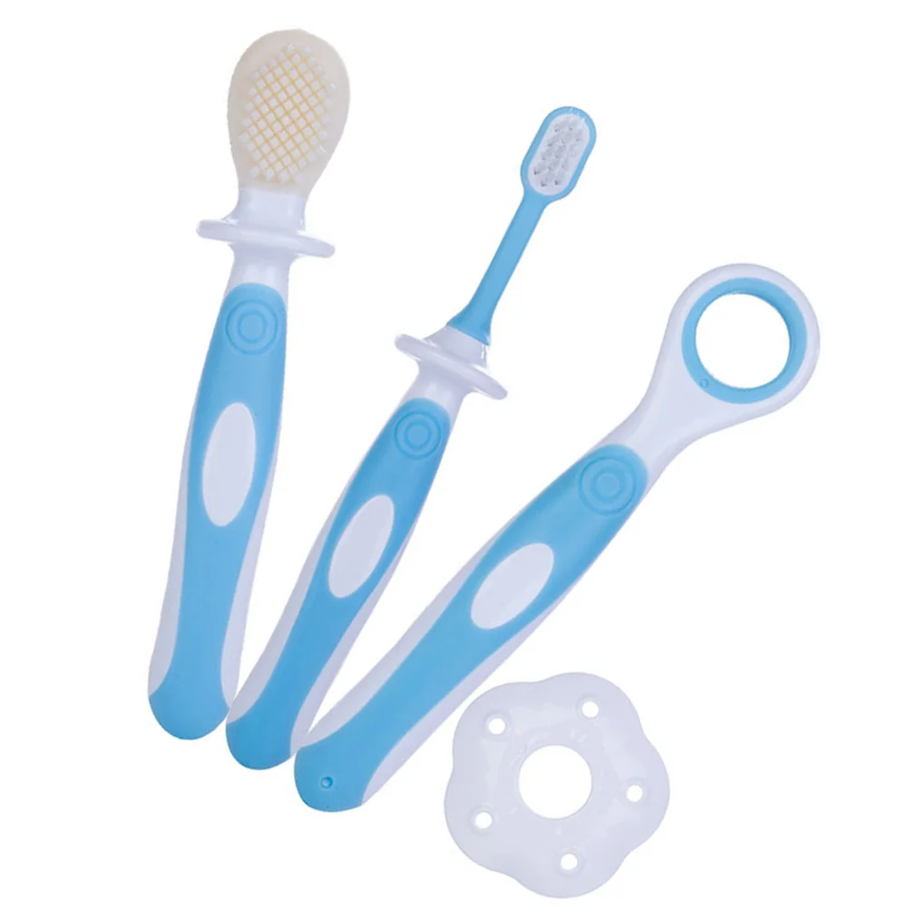 

Baby Toothbrush Food Grade Silicone Soft Bristle Infant Oral Care Training Brush For Kids Newborn Toddler Teeth Cleaning