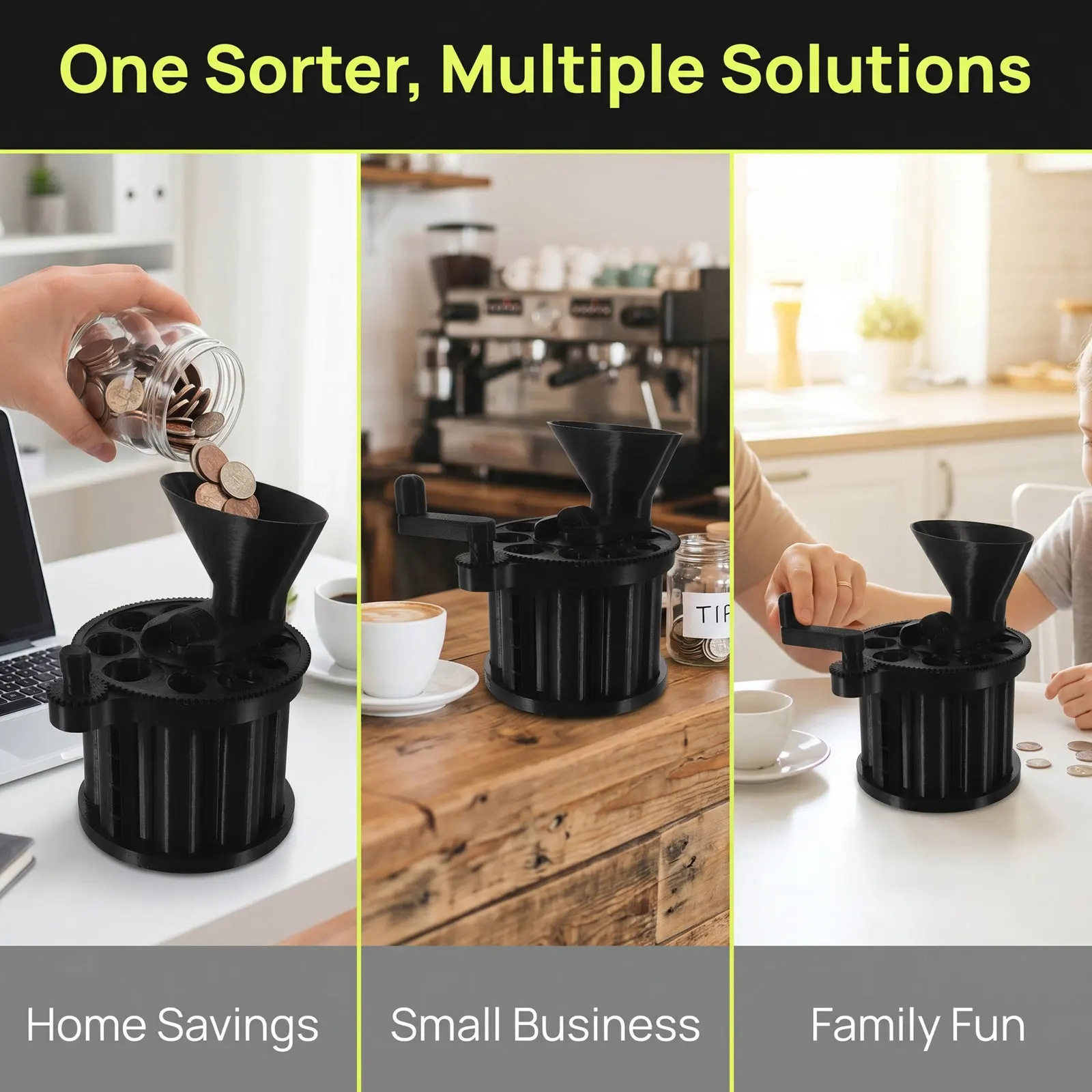 Sorting Machine For Home Office Desk Collector Automatic Us Counting Classification Device