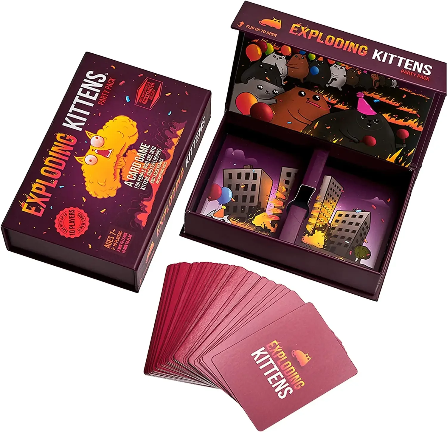 Exploding Kittens Party - A Russian Roulette Card Game, Easy Family-Friendly Party Games - Card Games for Adults, Teens