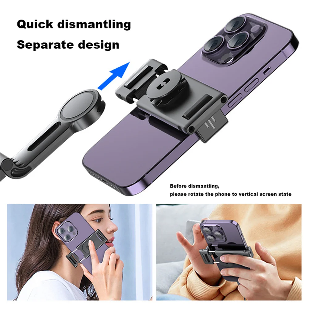 P02 360 Rotation Gimbal Stabilizer Follow-up Selfie Desktop Face Tracking Gimbal for Tiktok Smartphone Live with Remote Shutter