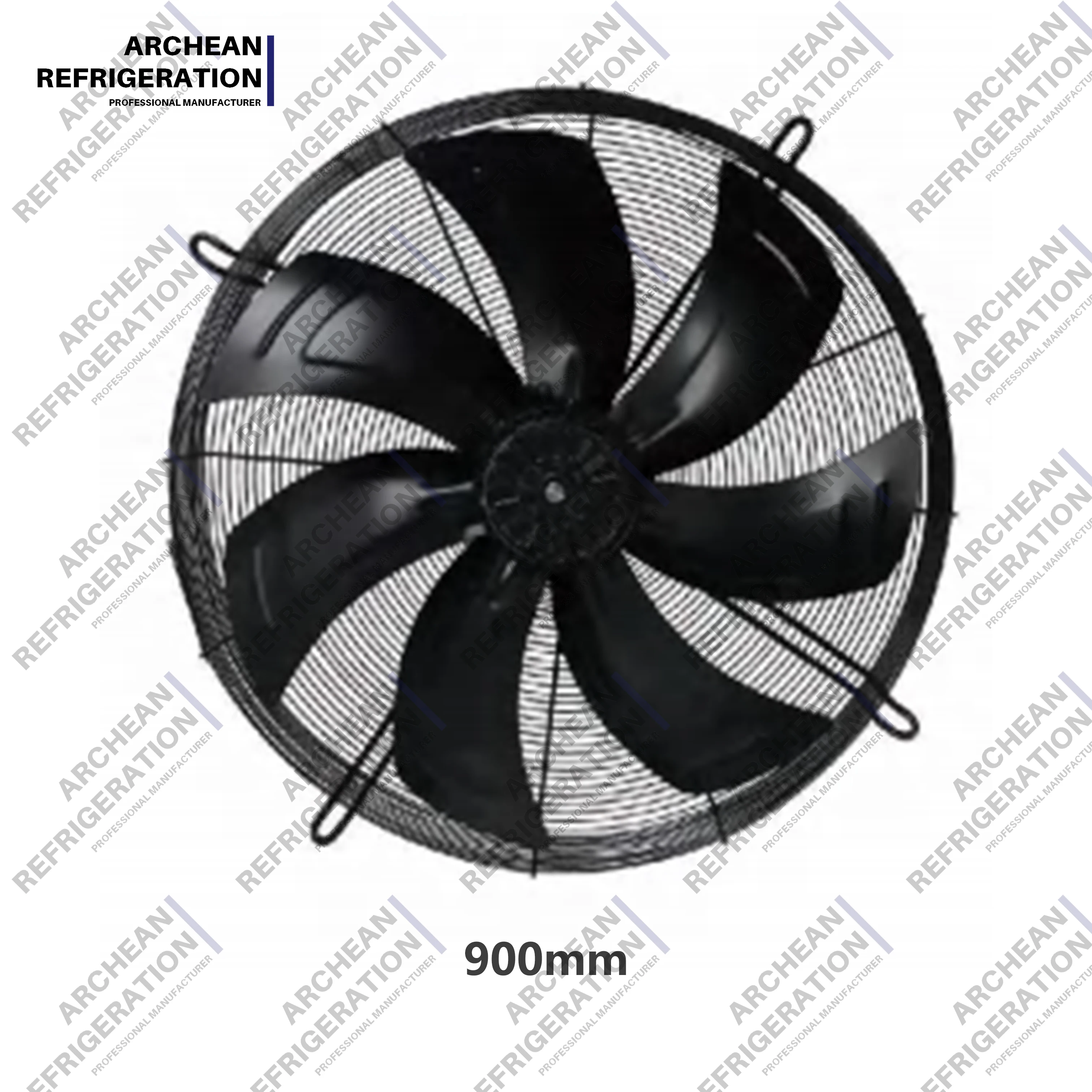Ventiladores Axiales de la Serie Mesh de 900 mm con Motor de Rotor Externo AC, Ventilador Industrial de 7 Aspas, Fabricante de Ventiladores Industriales, Personalización de Ventiladores Industriales