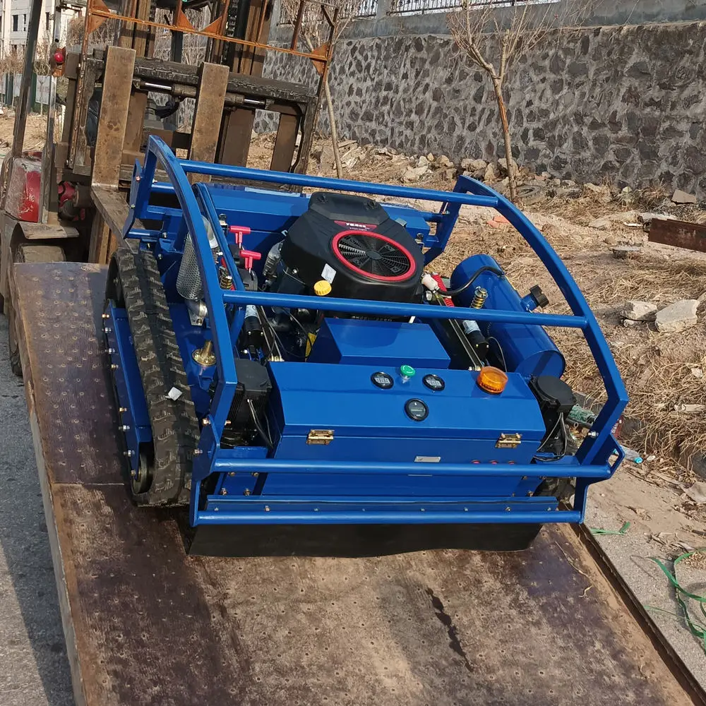 جزازة العشب التحكم في جزازة العشب RC منحدر جزازة العشب تتبع جميع التضاريس آلة القص الروبوتية للتحكم عن بعد