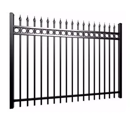 

6ftx8ft spear top wrought iron fence, ornamental wrought iron fencing