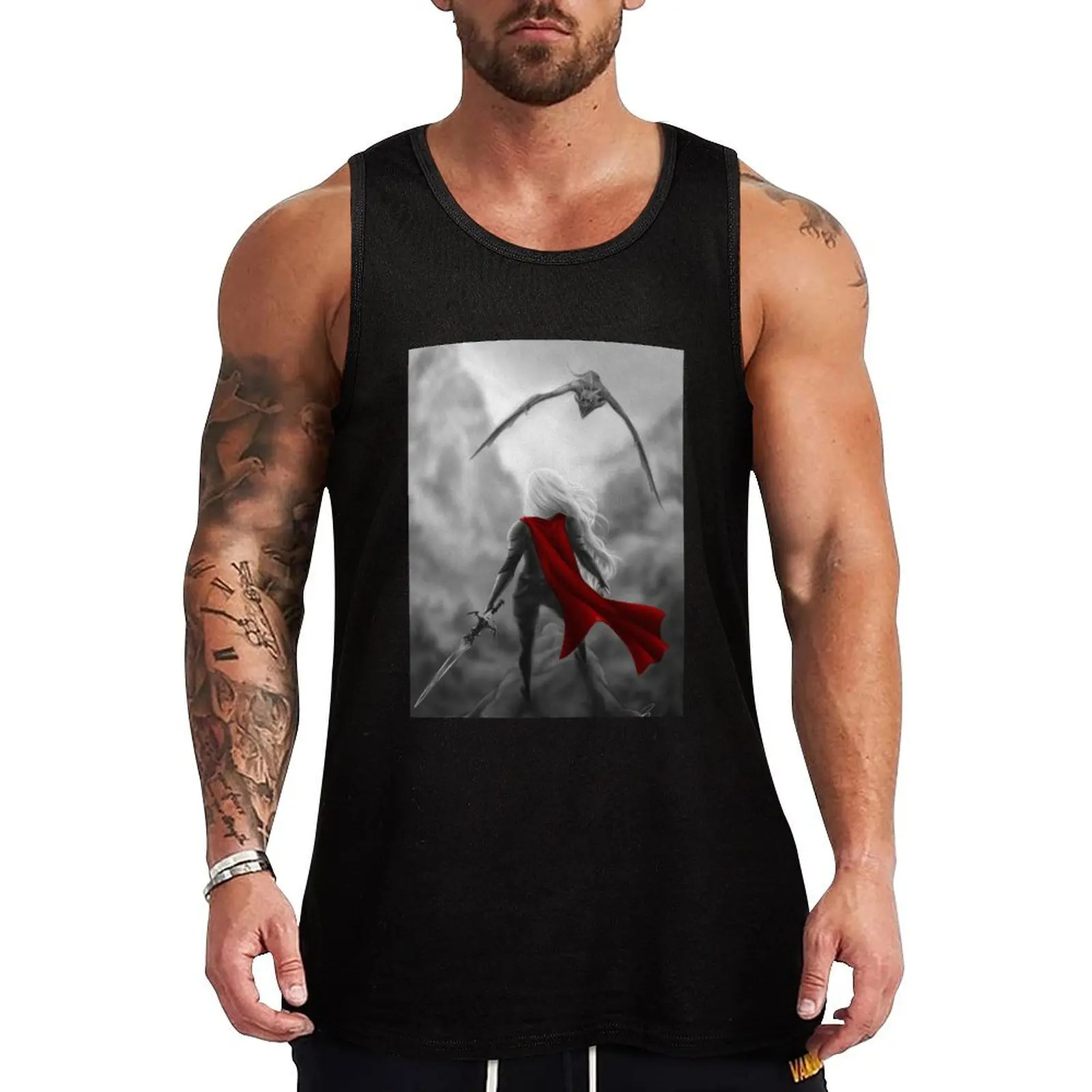 Crochan Queen Tank Top Sports Training Tank Top Quick Dry Gym Fitness Shirt