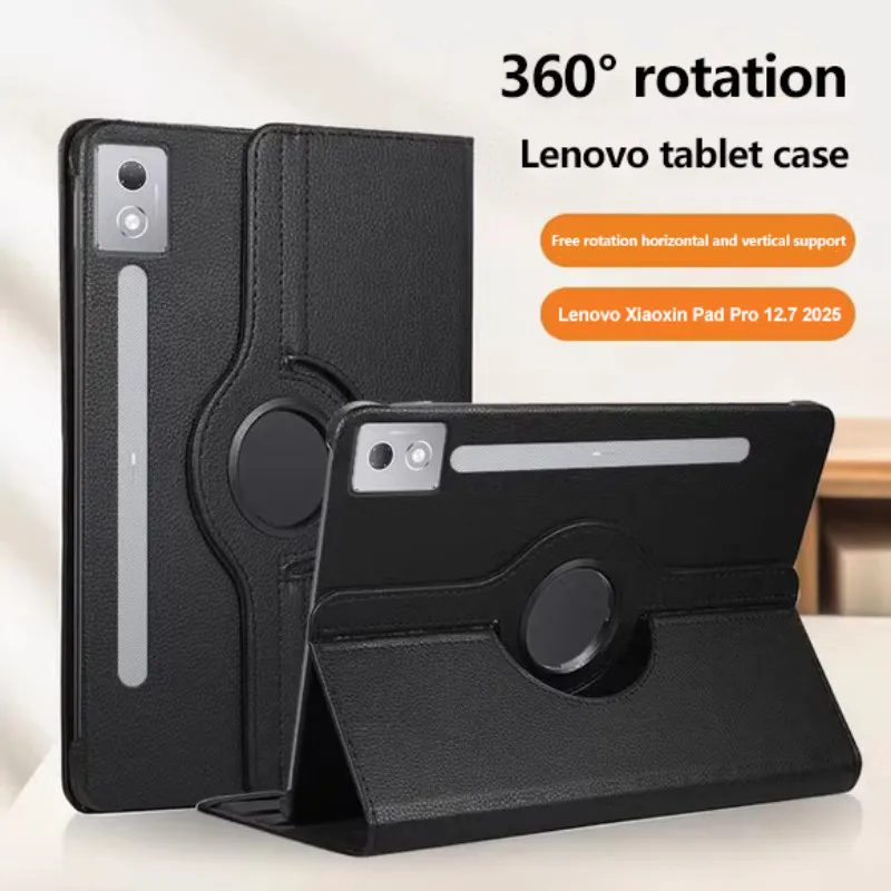 

Rotation Leather Case For Lenovo Pad Pro 12.7 2025 Idea Tab Pro 12.7 P12 M11 K11 B11 Pad 11 M10 Plus 3rd 10.6 P11 Plus 2nd 11.5