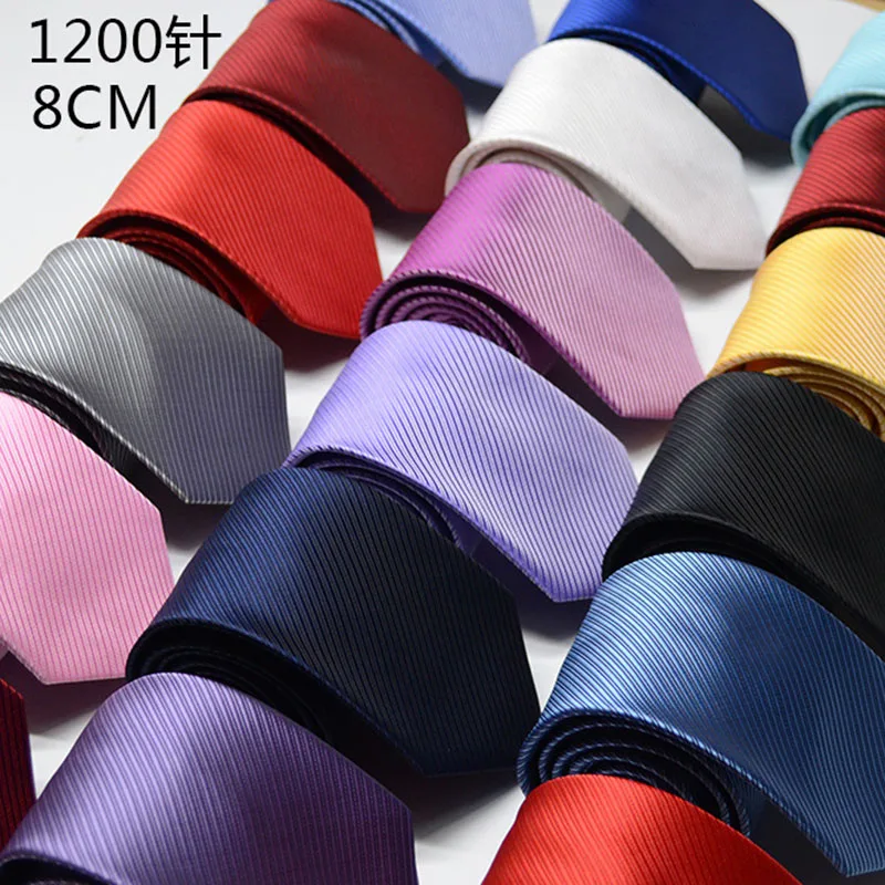 

Оптовая продажа, 8 см, мужской галстук, классические галстуки для мужчин, свадьба, деловая вечеринка, полосатый однотонный жаккардовый галстук, аксессуары Ascot