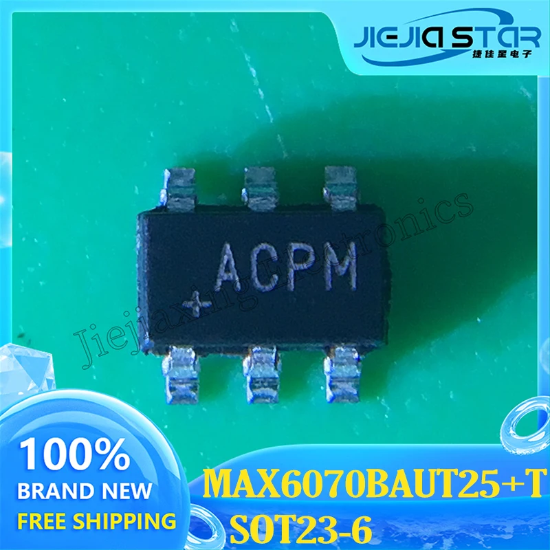 MAX6070BAUT25 parts mark ACPM SOT-23-6 low noise high precision voltage reference chip IC brand new original electronics IC