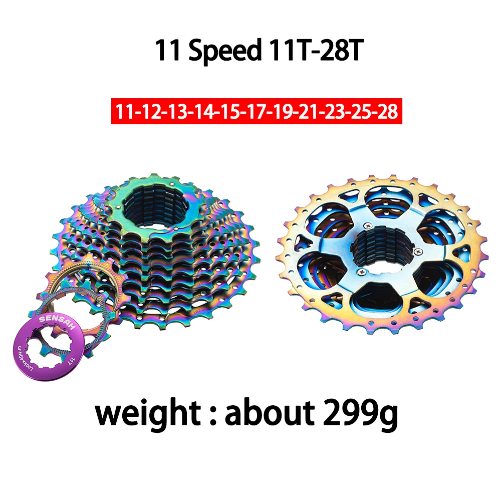 SENSAH Road Bike colour Cassette 11 12 Speed 11-28T/32T/34T