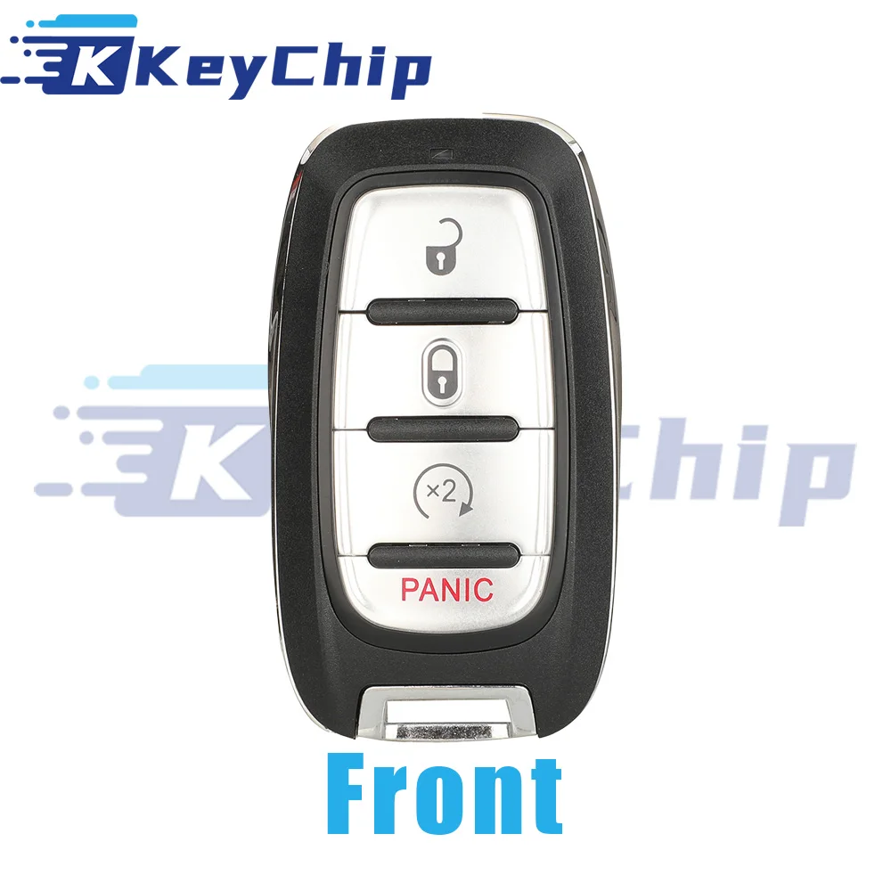 KeyChip Pro For Chrysler Pacifica 2017-2021 3+1 Buttons Smart Key 433 MHz PCF7953M HITAG AES 4A Chip M3N-97395900 68419652AB