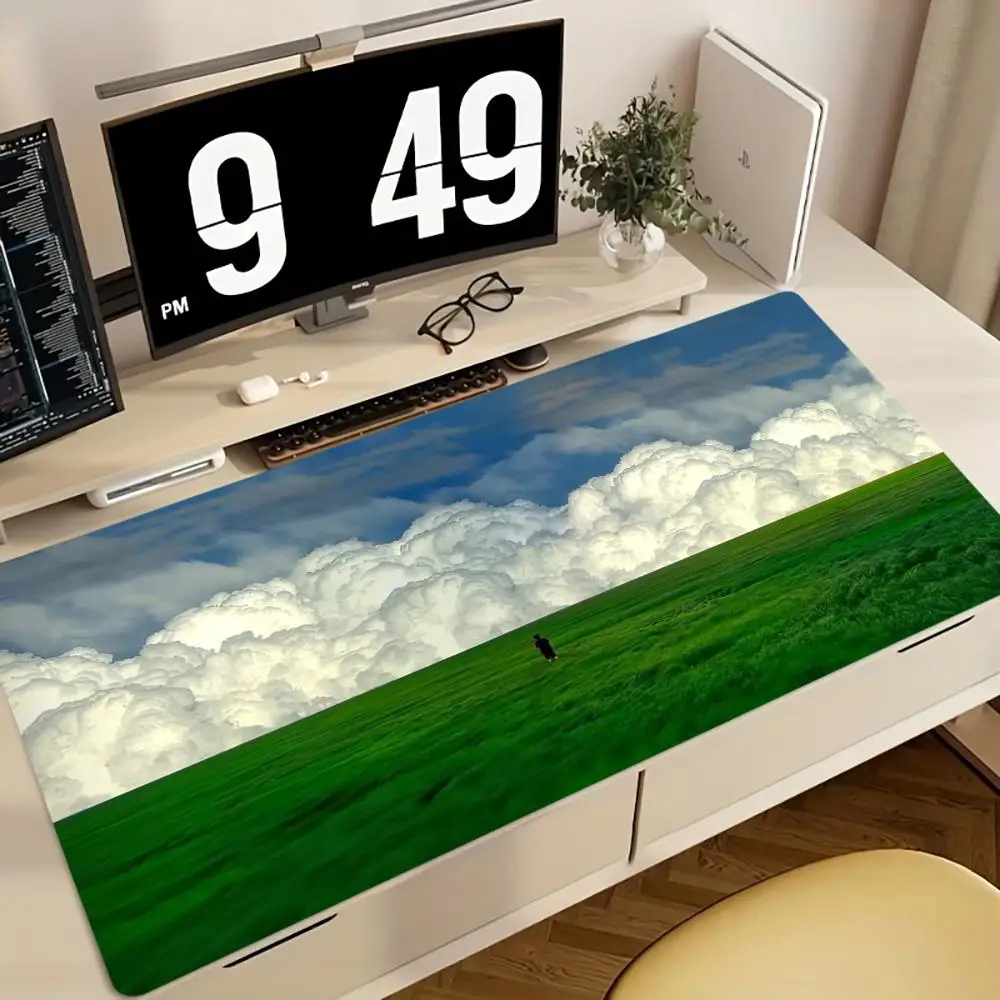 لوحة ماوس المراعي والسحابية متعددة الحجم غير قابلة للانزلاق لوحة ماوس الألعاب الرياضية الإلكترونية حصيرة الماوس لعبة لوحة المفاتيح الميكانيكية XXL حصيرة مكتبية #2