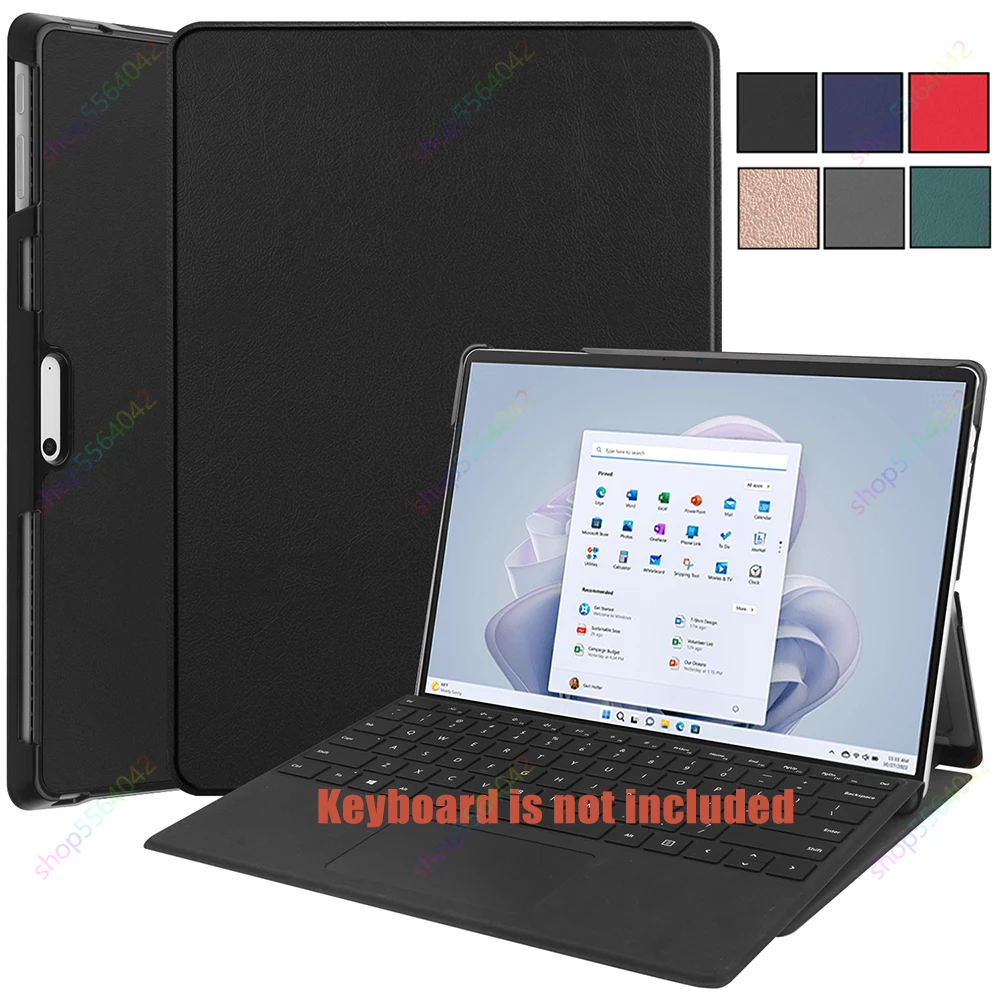 Keyboard Case for Microsoft Surface Pro 10 9 8 X 13 inch PU Leather Tablet  Stand Cover for Surface Pro 7 7plus 6 5 4 12.3'' Go4