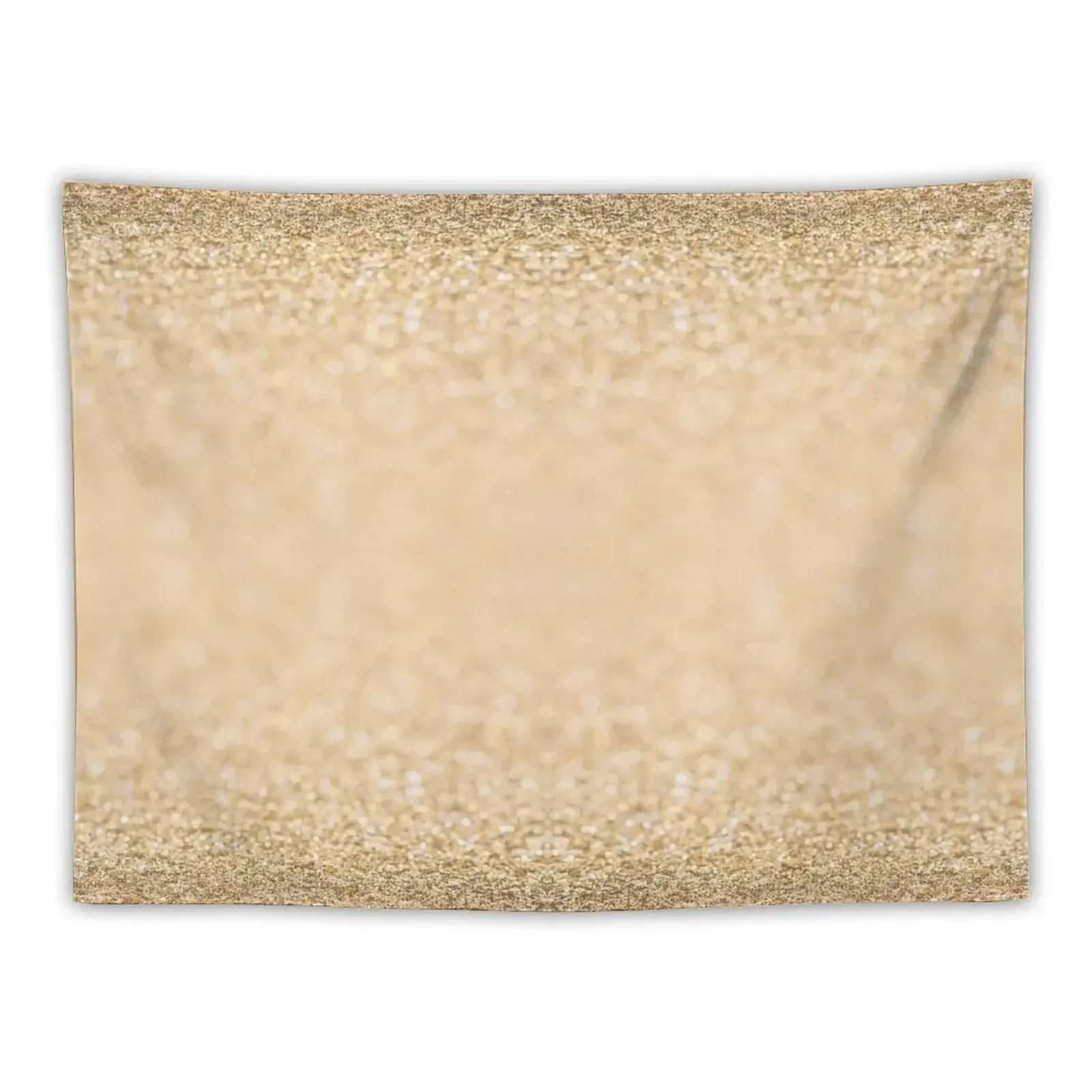 Soft gold faux glitter sparkles Tapestry Aesthetics For Room Wall Decorations Room Decorations Aesthetics Tapestry