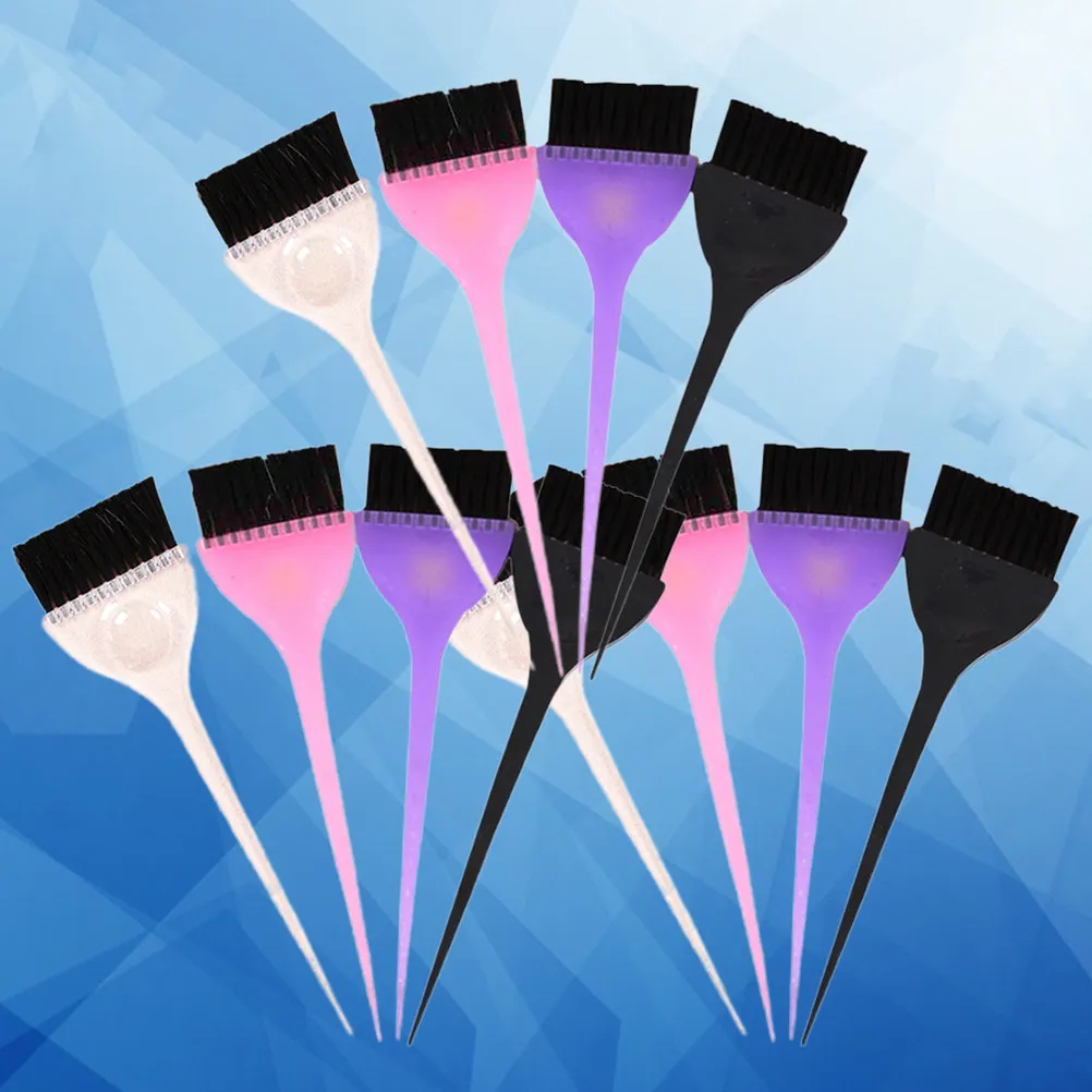 

12Pcs Hair Tint Brushes Professional Hairdressing Tool Easy to Use for Hair Dyeing Treatment Keratin Hairdressing Tool