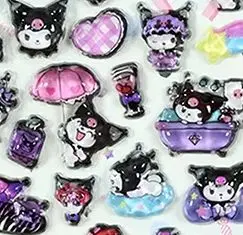 DIY Sticker Hand Account Dagboek Decoratieve Kitty Kuromi Grappige Cartoon Kinderen Meisjes Kerst Verjaardagscadeau Beloning Speelgoed