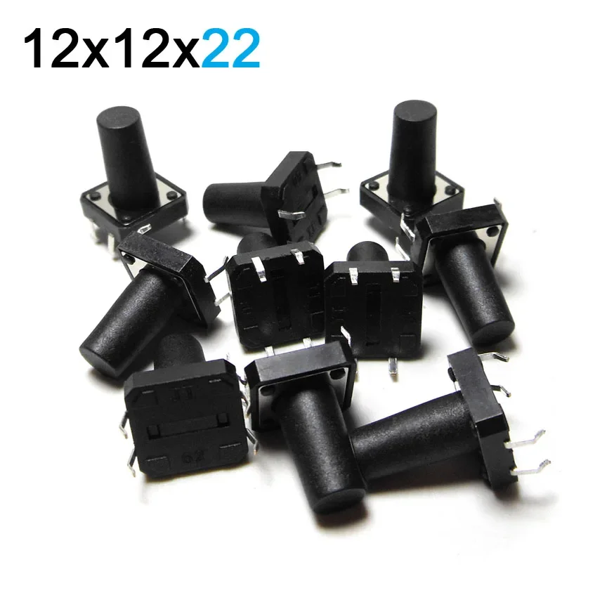 12*12*22MM Touch Switch 4 Feet Push Button Switch Four Feet 12x12x22mm Copper Foot 100K/500K Times Life