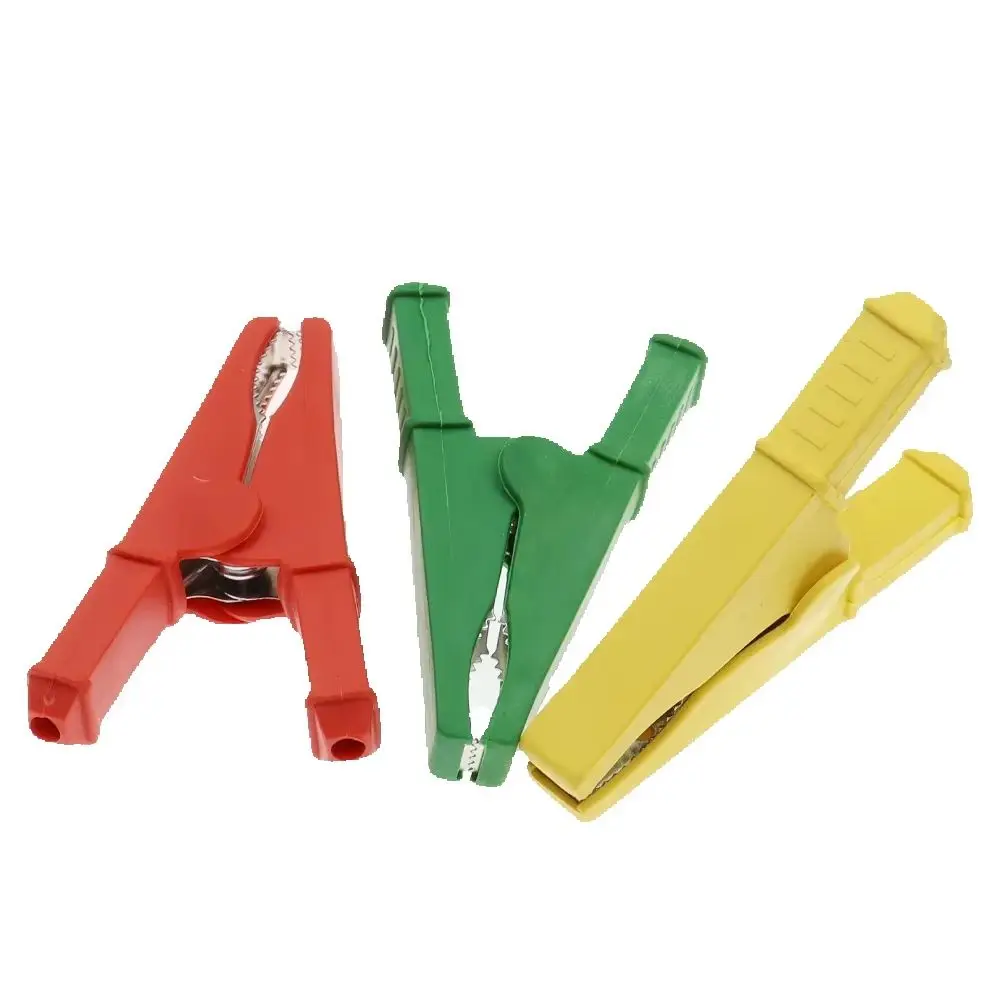 1PCS 75MM Insulated Crocodile clip 50A Crocodile clip Car Caravan Van Battery Test Lead Clips Alligator Clips