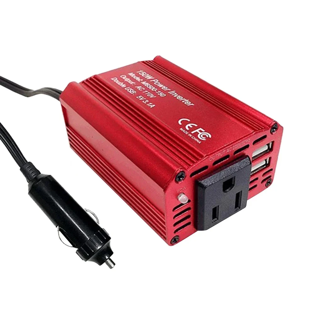 150W Car Charger Converter Adapter Small Portable 12V 110V/220V Power Inverter Car Charge Converter EU US Plug Socket