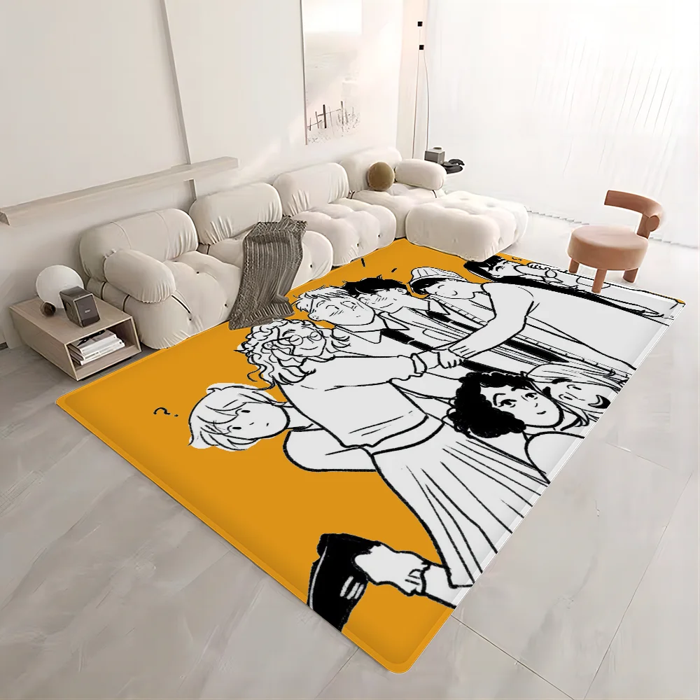 Heartstopper Floor Mat Floor Mat INS Style Soft Bedroom Floor House Laundry Room Mat Anti-skid Household Carpets