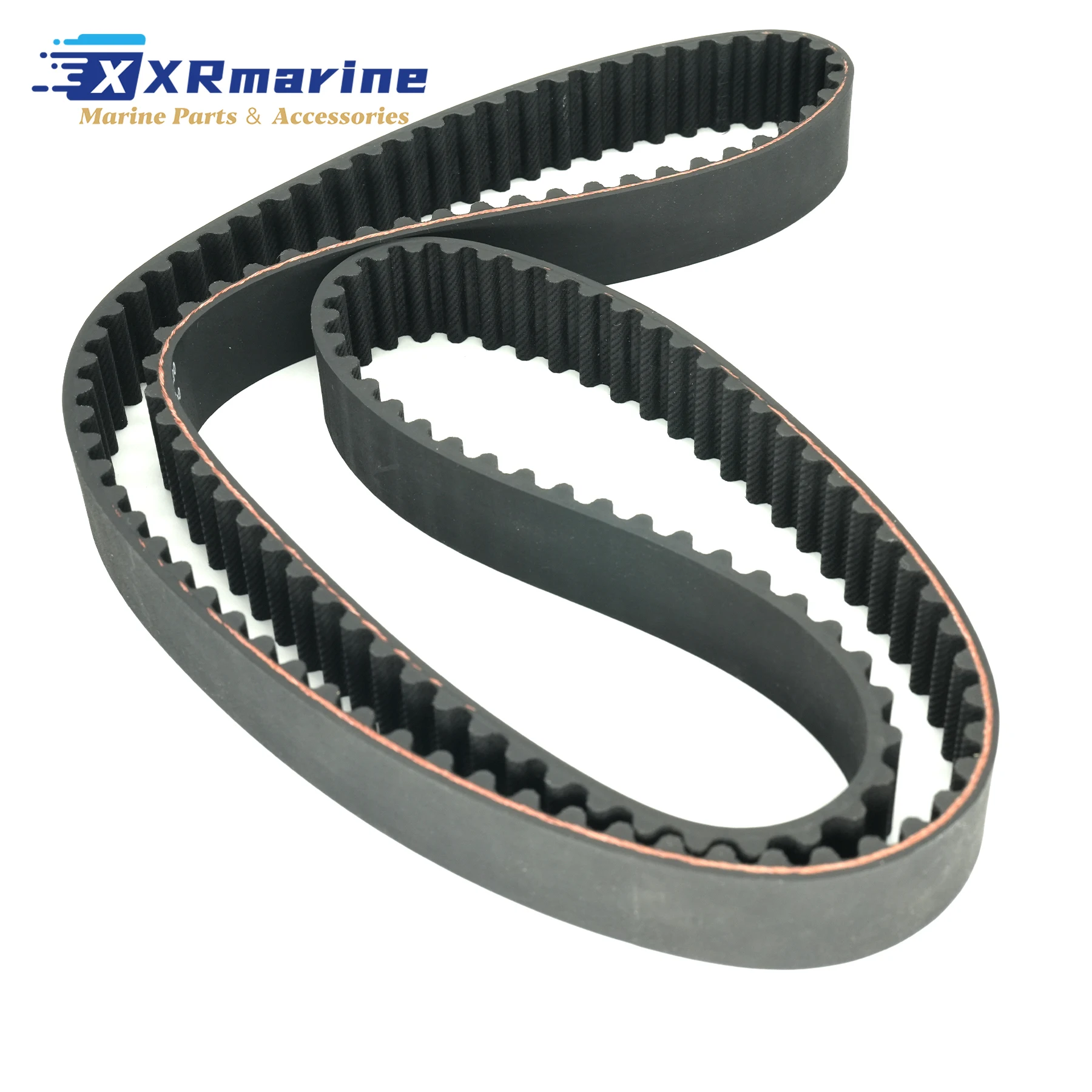 63P-46241 Timing Belt Compatible With Yamaha 4 Stroke 150 HP F150A F150D LF150 Outboard Motor Boat Engine Parts