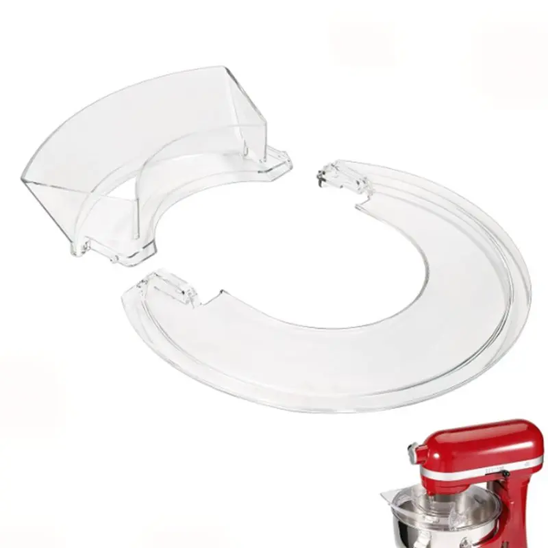 BAAO-5.5-7 QT Bowl-Lift Stand Mixer Pouring Shield For Kitchenaid Mixer Splash Guard Pour Chute For Mixer Bowl