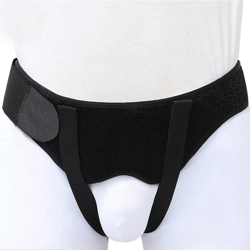 Hernia Belt Inguinal Groin Pain Relief With 2 Removable Compression Pads Support Adjustable Inflatable Hernia Bag Adult Men