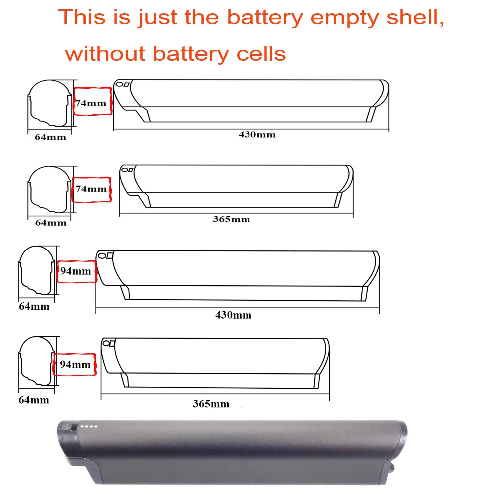 

36V 48V Reention EEL ebike battery 30pcs 40pcs 50pcs cells only empty shell for Jobobike Hiboy P6 IGO Ado DECE e-bike