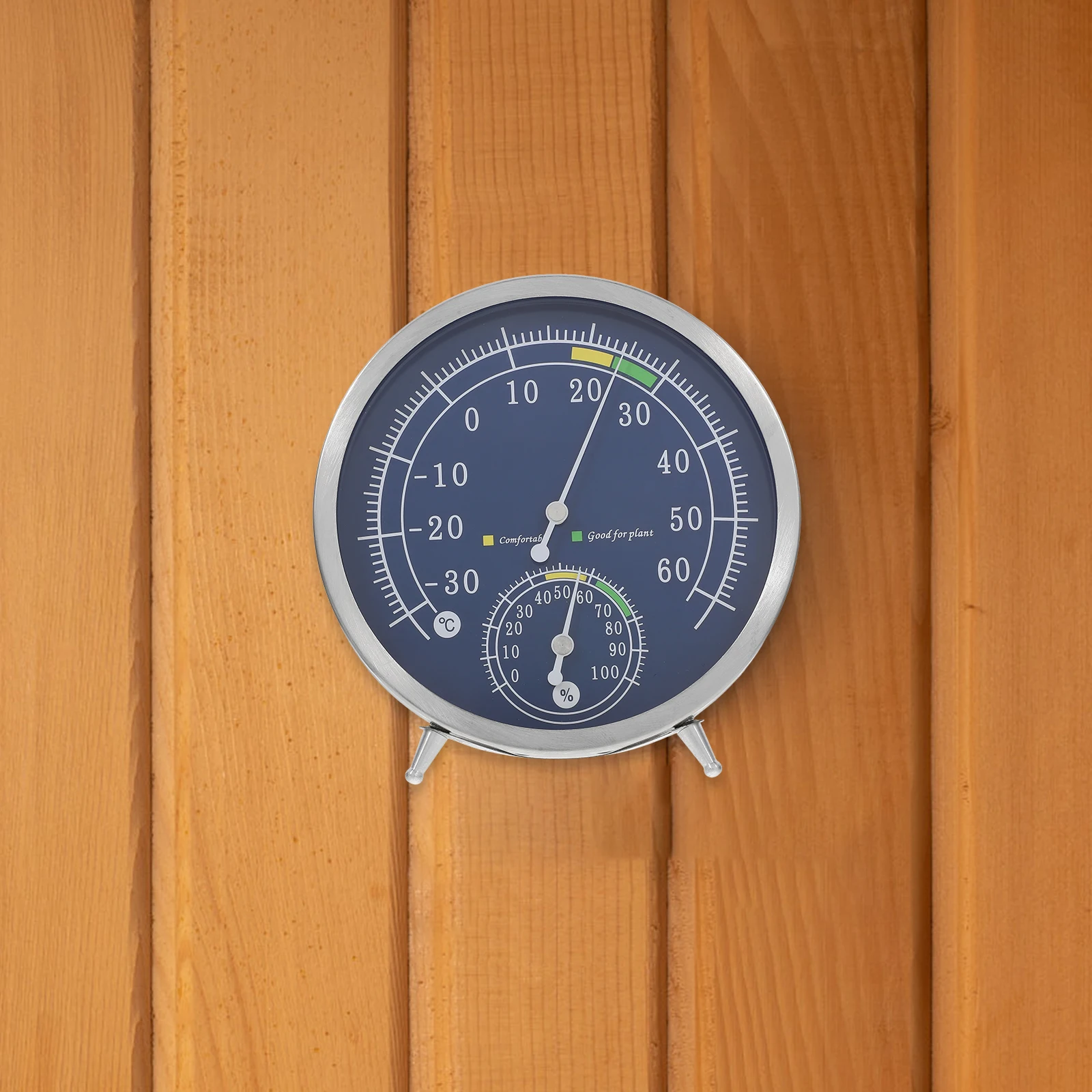 

High Precision Stainless Steel Thermometer Hygrometer Digital Sauna Indoor Outdoor Wireless Fahrenheit Barometer Garage