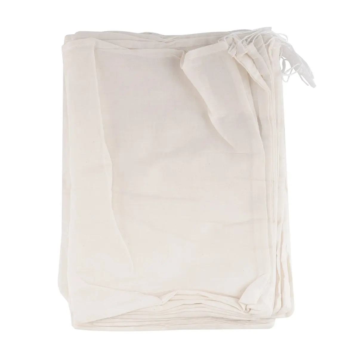 A427Z~20 Pieces Large Muslin Bags Cotton Drawstring Bags,Tea Brew Bags (8 X 12 Inches)