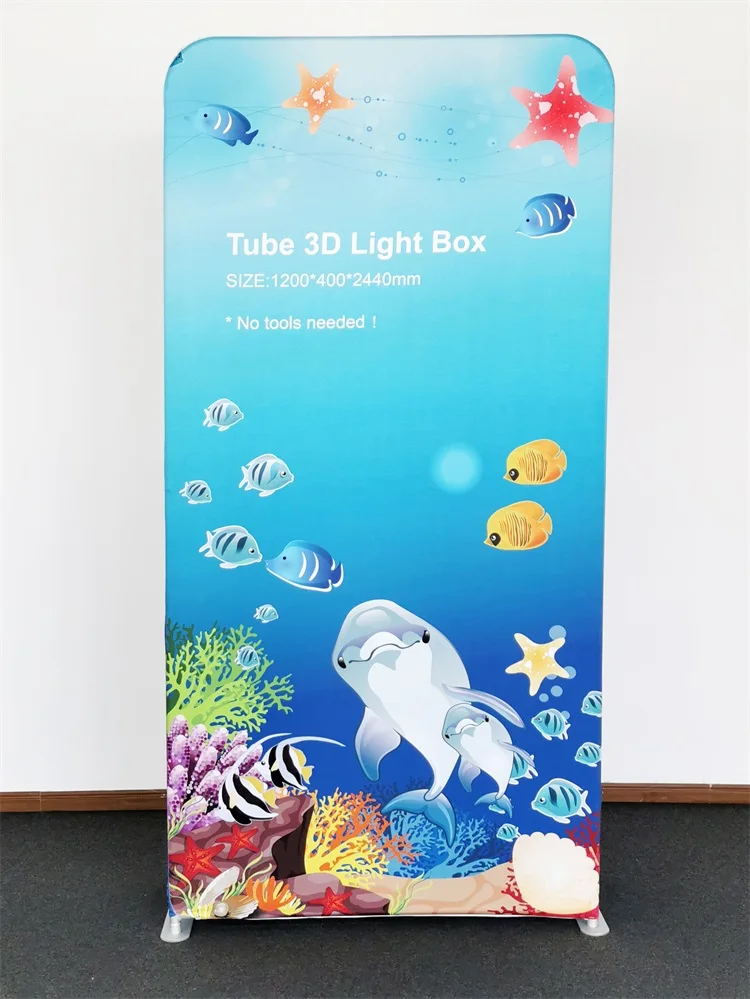 Portable Outdoor Advertising Single-Sided Backlit Aluminium LED Fabric Light Box