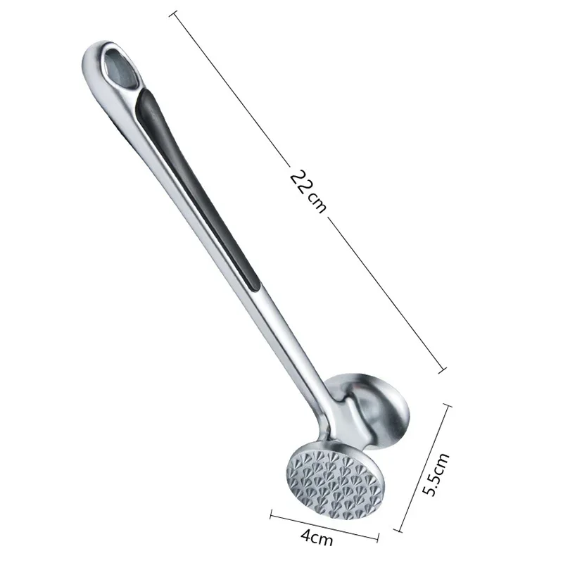 Meat Tenderizer Hammer with Comfortable-Grip Handle, Dual-side Mallet for Kitchen, Pounder for Tenderizing Steak, Beef & Fish