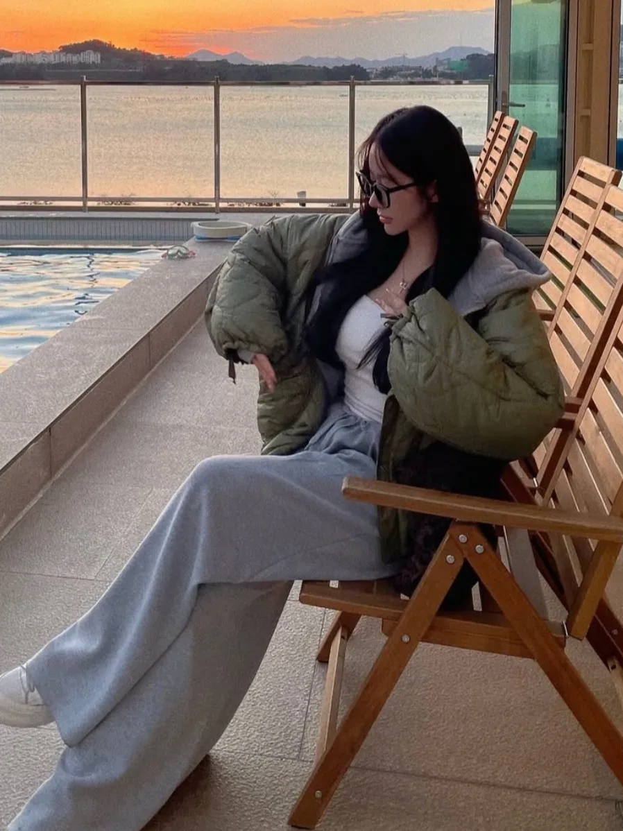 Autunno Inverno New Sle Retro rotondo Ne Loose Lazy Flight Jaet Capispalla in cotone Donna Chic Design Sense Abiti in cotone