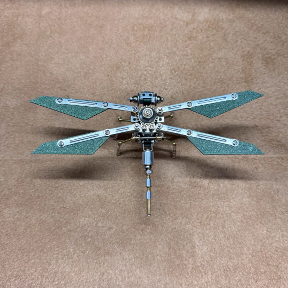 Modello di macchinari in metallo libellula Puzzle Giocattoli scientifici per bambini Kit di apprendimento tecnologico STEM fai-da-te Giocattoli educativi