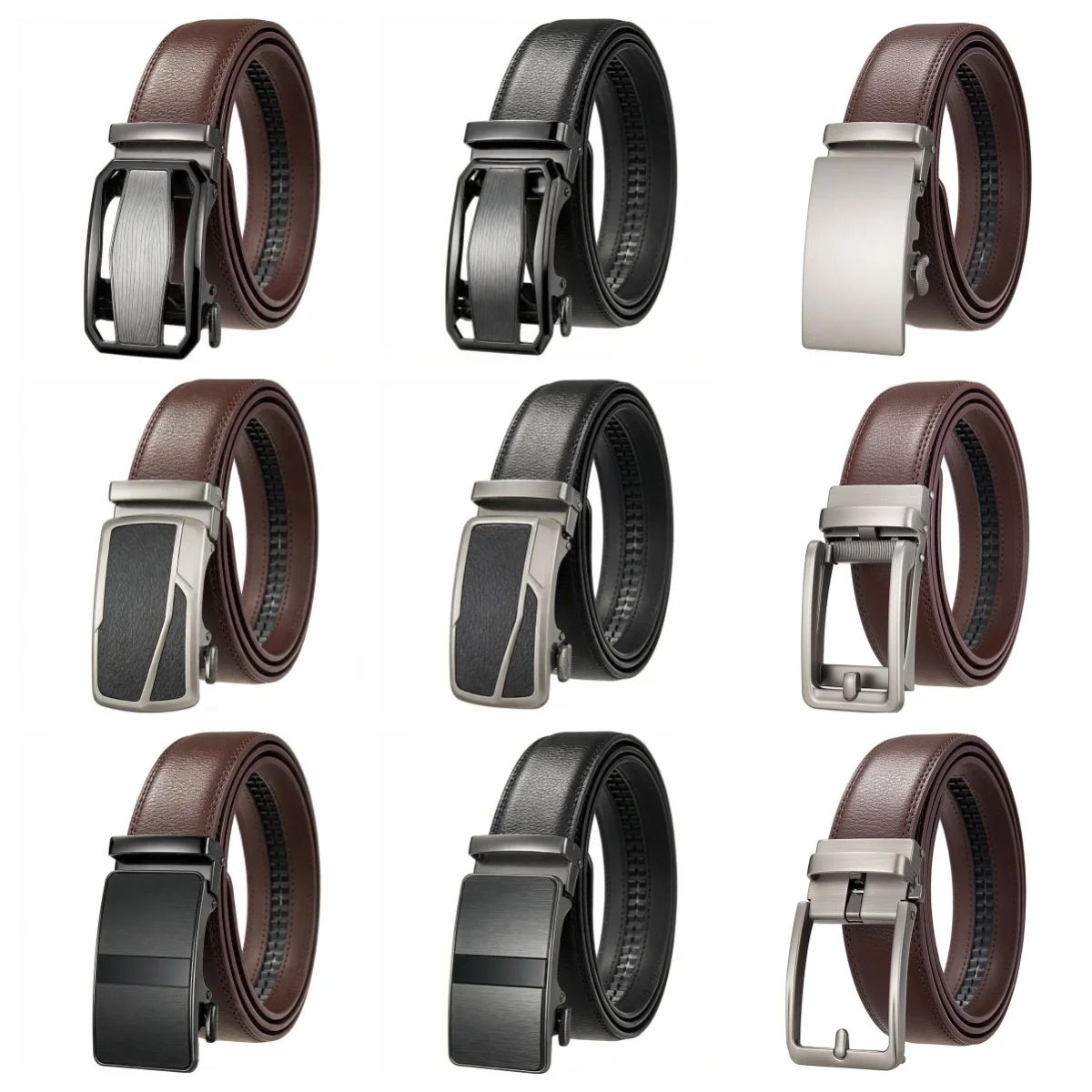 

Роскошный мужской ремень из натуральной кожи, белый ремень из воловьей кожи с автоматической пряжкой из сплава, формальные ремни для мужчин, ширина 3,5 см, поясной ремень для мужчин
