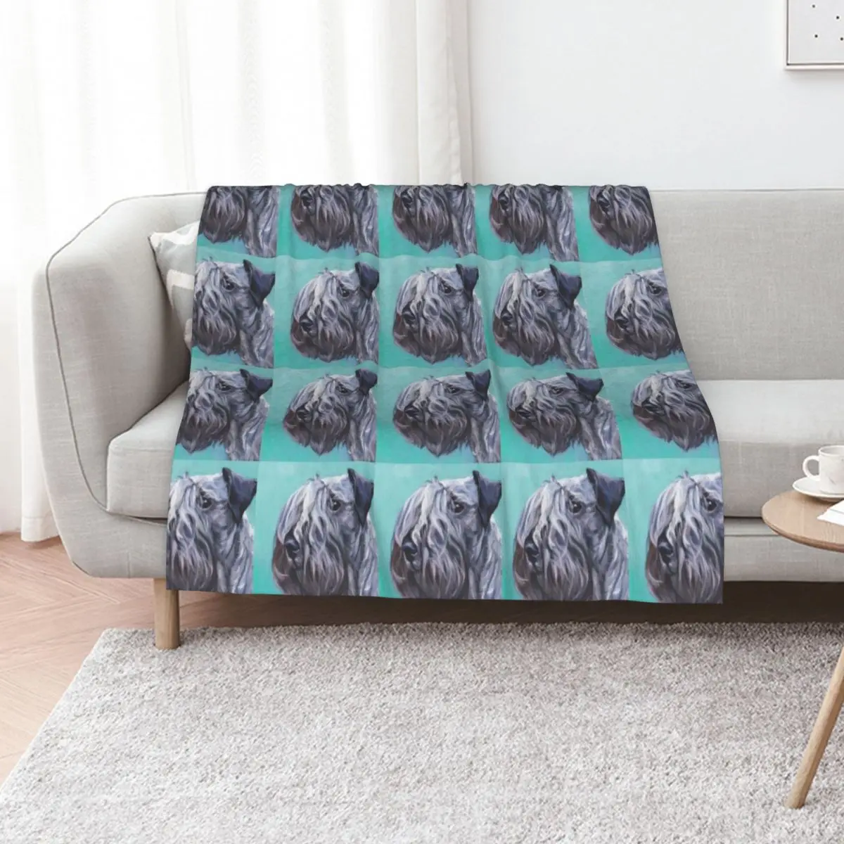 Cesky Terrier Throw Blanket Flannel Fabric Baby cosplay anime Bed Fashionable For Baby funny gift Blankets