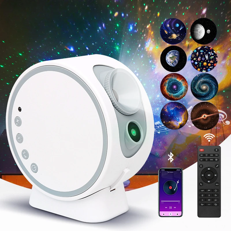 

8 IN 1 Planetarium Galaxy Star Projector Starry Sky Night Light Rotating Nightlights For Decorative Luminaires Children's Gift