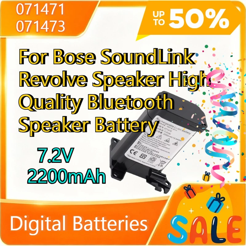 7.2V 2200mAh 071471 071473 Battery For Bose SoundLink Revolve Speaker High Quality Bluetooth Speaker Battery