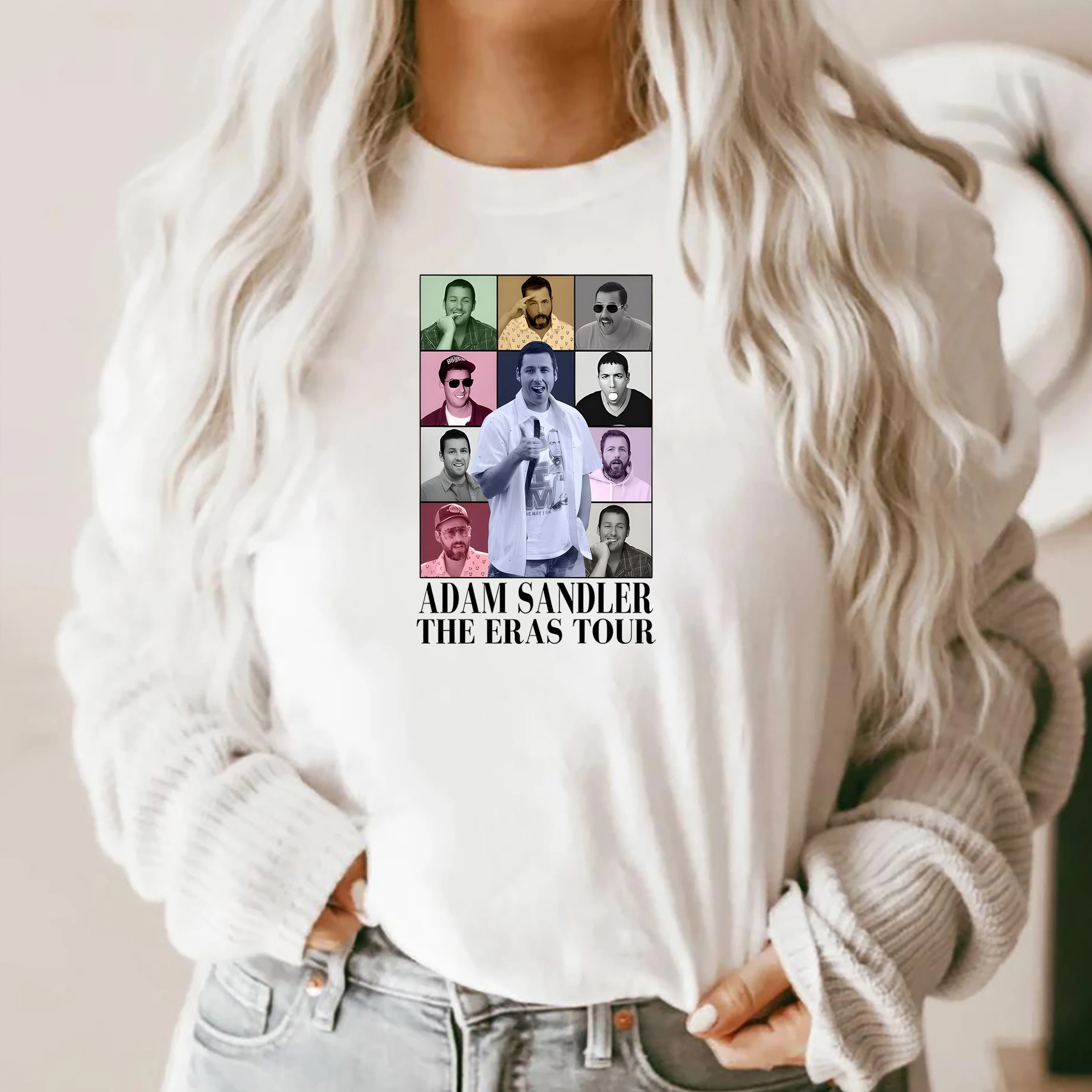 Adam Sandler The Eras Tour Unisex T-Shirt Adam Sandler Short Sleeve Shirt Comedian Fun Adam Sandler Tee Adam Sandler Fan Gift